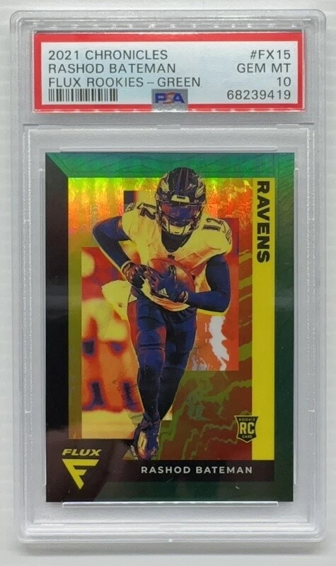 Rashod Bateman Panini Chronicles Flux Rookies #FX15 Green