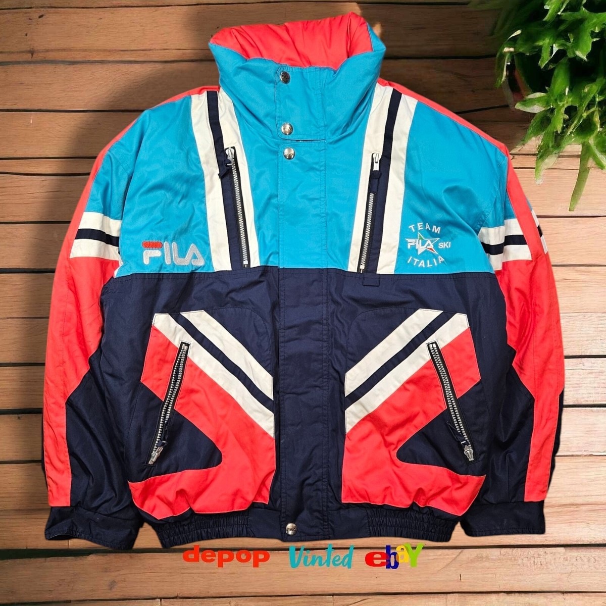 Ski Team Fila Italia Jacket 古着 90s FILA 「SKI TEAM ITALIA」 2way