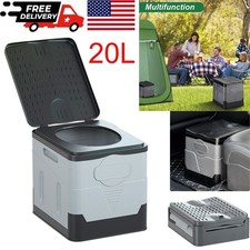 20L Portable Folding Toilet Car Outdoor Travel Potty for Camping Hiking Beach  
