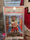 Panini 2023 Rookies & Stars Airborne Patrick Mahomes II AI-16 Red Plaid PSA 10