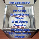 Stan Musial Autograph Signed Baseball Inscribed HOF 69 JSA certified Cardinals
