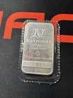 Vintage 1 Troy Oz .999 Fine Silver Bar National Refiners Ounce Rare (B)