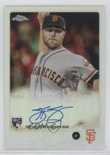 2015 Topps Chrome Rookie Refractor 257/499 Hunter Strickland #AR-HS Auto s3g