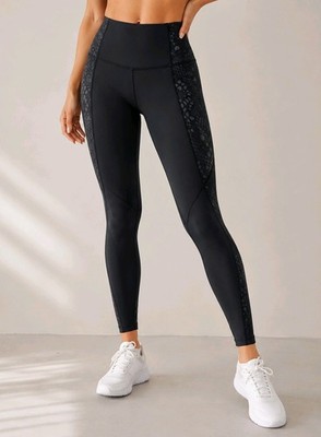 Lululemon Leggins m. Tasche Damen US4 S schwarz Sport Yoga Laufen Fitness Lounge