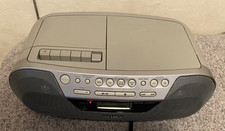 Sony CFD-S05 CD Radio Cassette-Corder Boombox AM/FM Mega Bass Tested Working