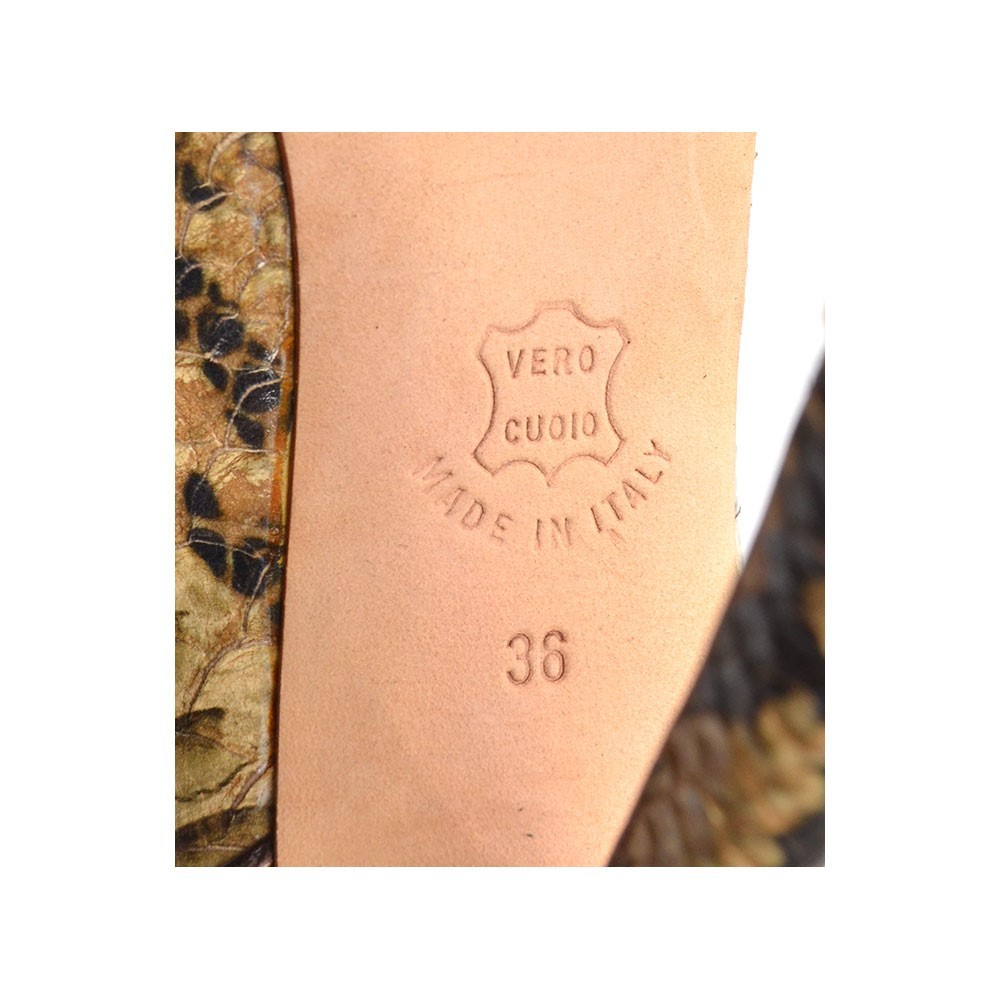 Ladies H | Williams Rueda Python Top Zip Pump 36 … - image 6