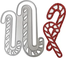 Christmas Metal Cutting Dies Candy Cane Die Cuts Embossing Stencil for Card Maki
