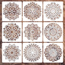 Mandala Stencils for Painting, 4 Inch Wall Decor 4 inch, round pattern