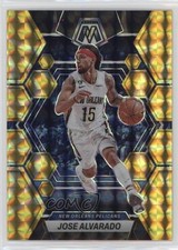 2022-23 Panini Mosaic Reactive Yellow Mosaic Prizm Jose Alvarado #185 0q1p