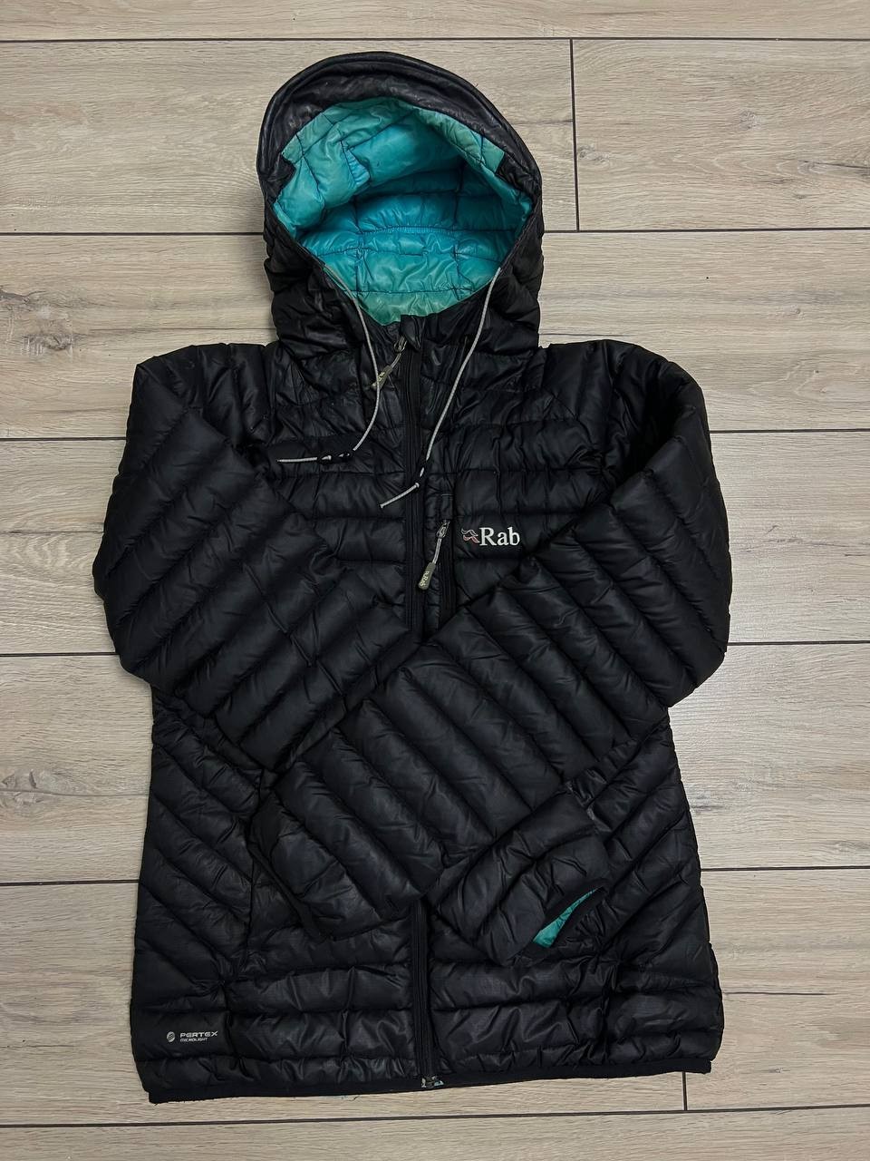 Women's Rab Microlight Apline QDA-43 Down Puffer Jacket US M UK 12 Black Active
