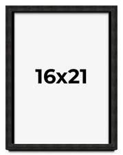 16x21 Shadow Box Black Rustic Barnwood Display Frame  | 1.125 Inch Deep | 0.875