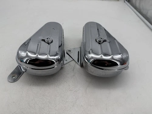 2008 Harley Softail Kidney Left Right Storage Media Compartment Glove Box NO Key