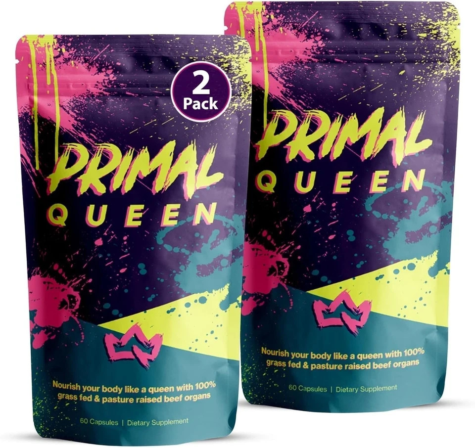 Primal Queen Beef Organ Supplement for Women 60 Counts - 1 Month Supply