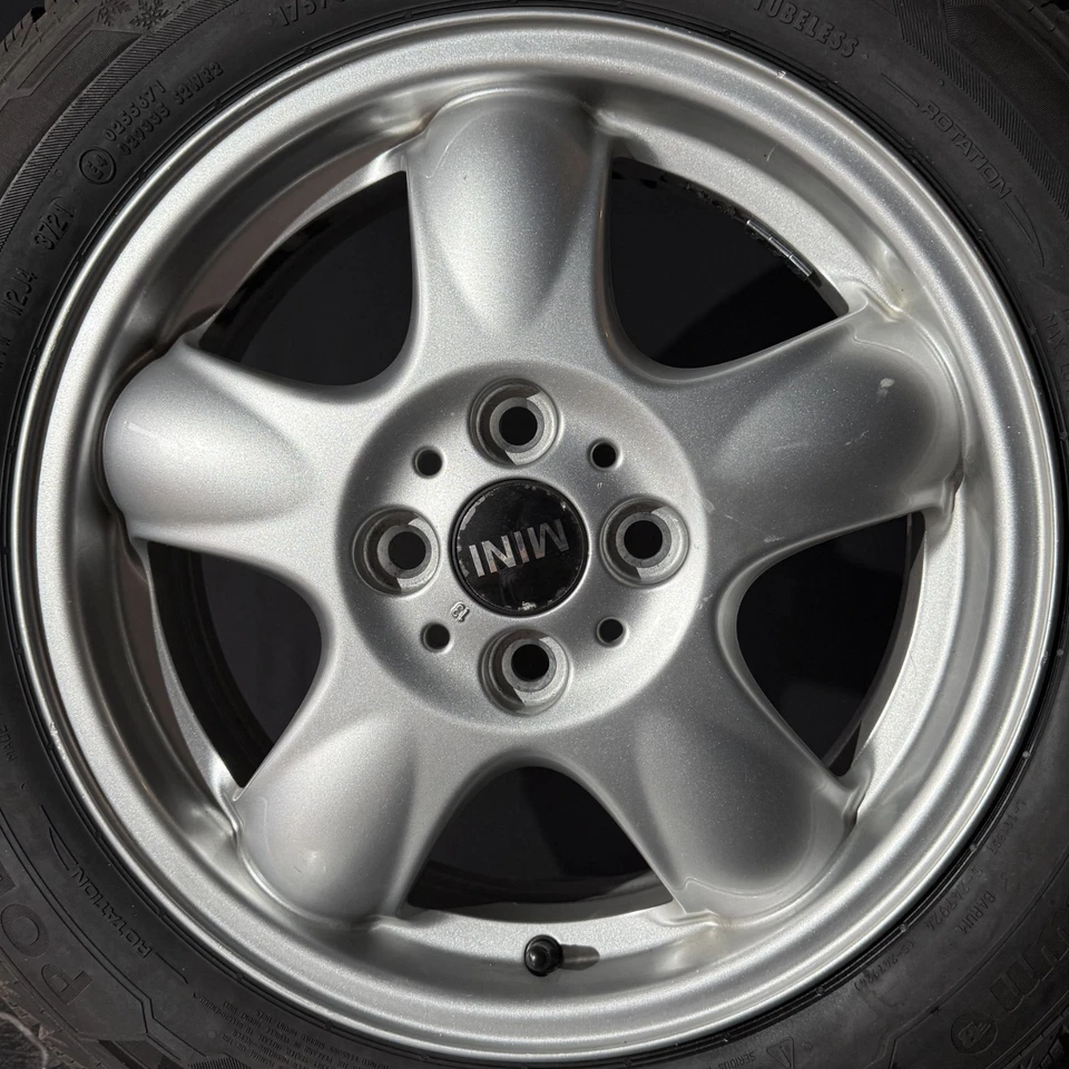 4 Alufelgen 5,5X15 2x Winterreifen 2x Allwetter 175/65R15, MINI R50 R52 R53 - Bild 4 von 4