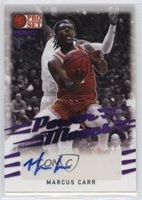 2021-22 Leaf Pro Set Power Moves Purple Spectrum Foil 10/20 Marcus Carr Auto 8d2