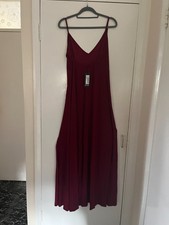 UK 6 nasty girl on a high Maxi dress berry new with tags 