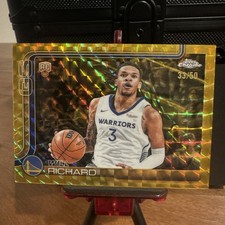 2025-26 Topps Chrome - Will Richard #287 Gold Geometric Refractor /50 (RC)