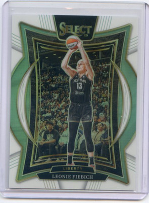 2025 Panini Select WNBA LEONIE FIEBICH #79 Concourse WHITE PRIZM /99 LIBERTY