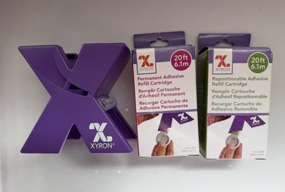 XYRON X Creative Station Sticker Maker Adhesive Dispenser With 2 Refill Rolls