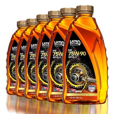 SAE 75W-90 Synthetic Gear Oil API GL-5 - Transmission and Differential Fluid (6