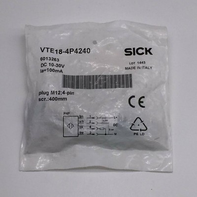 1PC NEW SICK VTE18-4P4240 CYLINDRICAL PHOTOELECTRIC SENSOR 10-30VDC