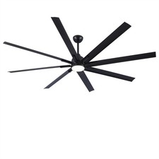 84" Super Large LED Ceiling Fan 8 Auminium Blades Reversible DC Motor w/Remote