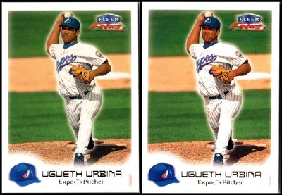 Fleer Focus Ugueth Urbina (2) Card Lot - LIMITED EDITION   RARE GEM