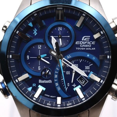 CASIO EDIFICE EQB-501DB-2AJF Bluetooth Solar Chronograph Blue Dial Watch