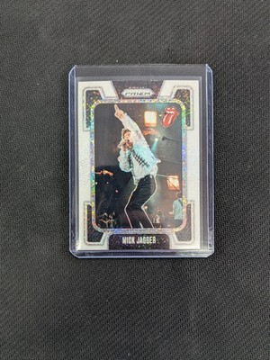 2025 Panini Prizm White Sparkle Mick Jagger #50