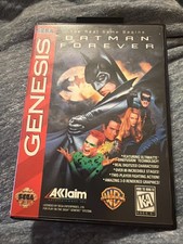 Batman Forever Sega Genesis CIB Acclaim Warner Bros Manual