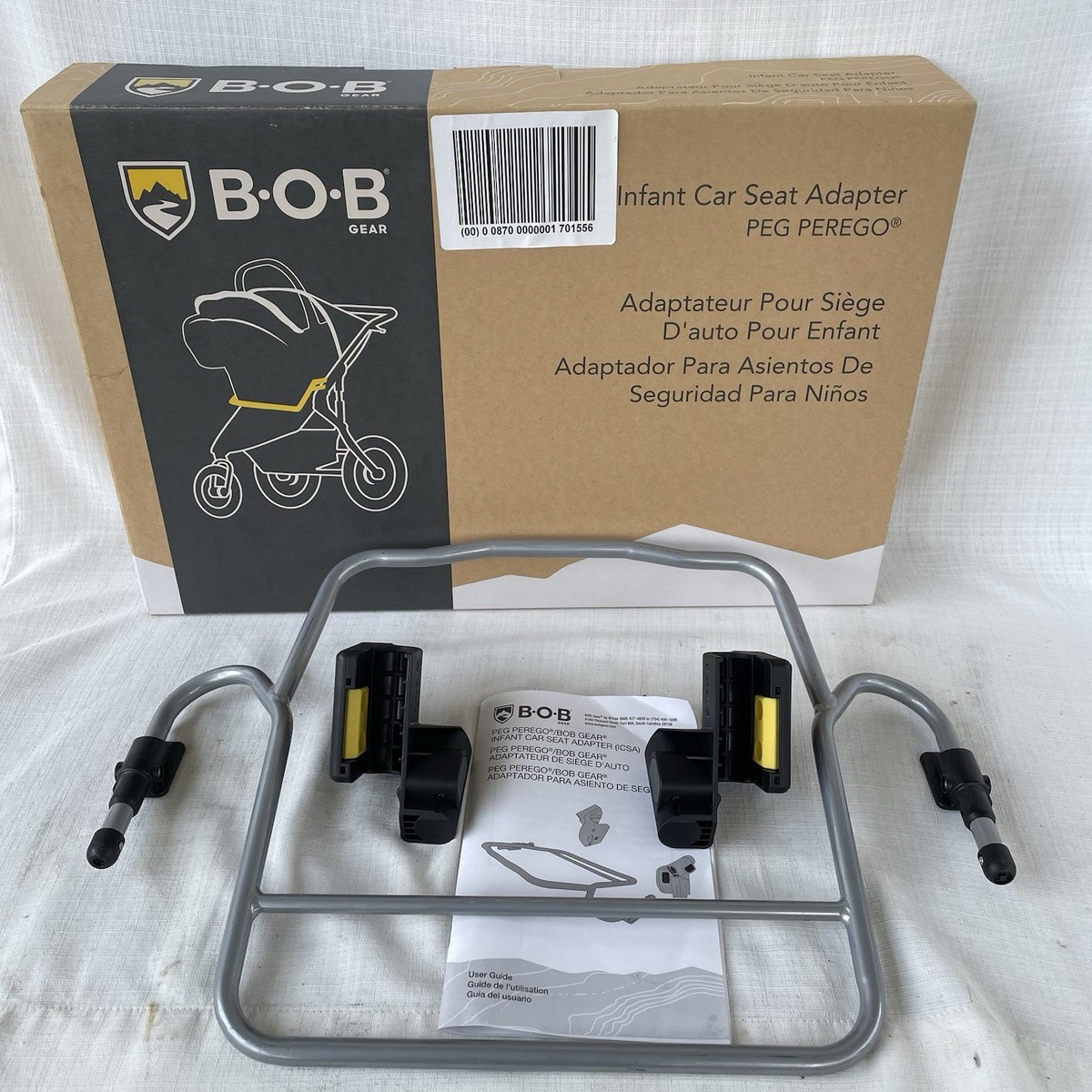 BOB Gear Single Jogging Stroller Adapter for Peg Perego Infant Car Seat  Gray | eBay