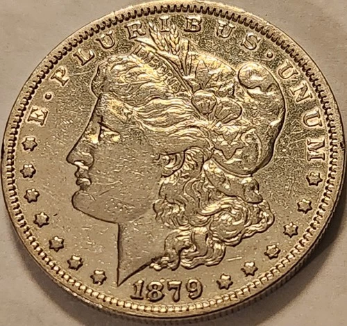 1879-P Morgan Silver Dollar AU Detail Strong Strike Nice Eye Appeal