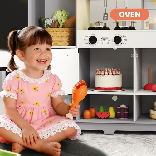 Nuovo set cucina finto gioco bambini lavello con acqua corrente, suono, luce, lavagna - Foto 8 di 20