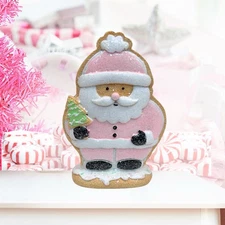 Mrs Claus Bakery Christmas Gingerbread Cookies Pastel Santa Figurine Statue New