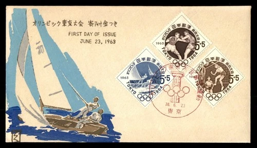 Mayfairstamps Japan FDC 1963 Olympic Sports Combo Sailing First Day Cover aax_12