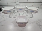Rare Vintage Corning Ware Blue Cornflower Set Of 4 Casserole Dishes And Lids