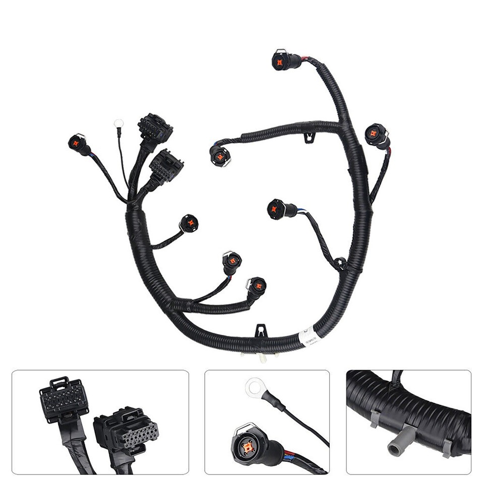 Gas Injection Modules Powerstroke Fuel Injector Module Wiring Harness Kits For Ford 6.0L 2003 ...