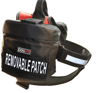 Dogline Unimax Service Dog Vest Harness Chest Plate Patches & Side Bags