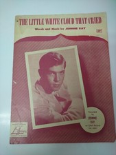 The Little White Cloud That Cried By Johnnie Ray Piano Sheet Music 1951