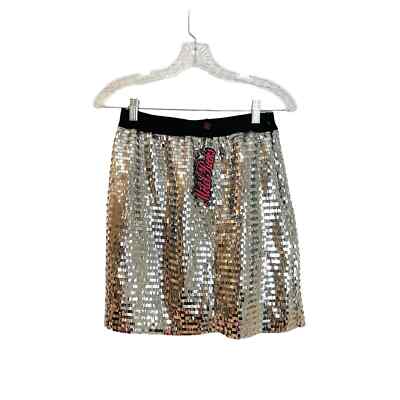 HOT Motel Rocks Sequin Mini Skirt Green Motel Rocks Sequined
