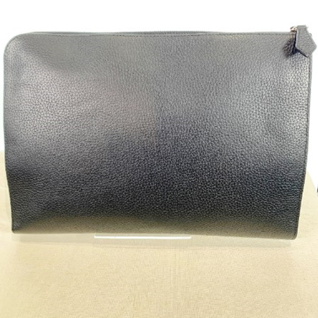 Louis Vuitton Taurillon Pochette Jour GM Noir Flat Clutch M67763 