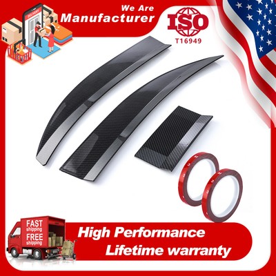 For Sedan And RV Models Front Bumper Lip Spoiler Splitter Body Kit Carbon Fiber
