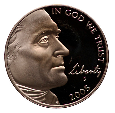 2005-S American Bison Nickel Proof San Francisco Mint - 75% Copper 25% Nickel P2