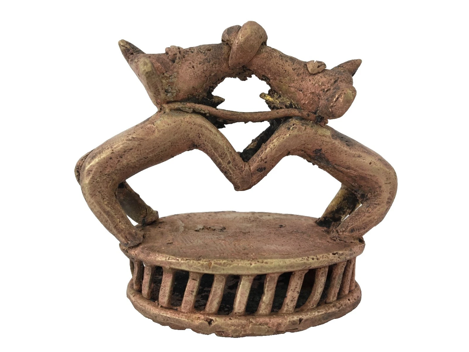 Vintage Reproduction Brass Primary Statue Asian Antiques