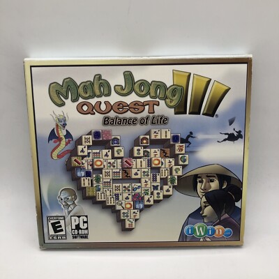 MahJong Quest III Balance Of Life PC CD-ROM Game Win 98/XP/Vista/10
