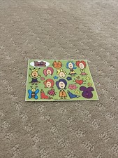 5 Sheets Rare Vintage 2 Grrrls Queen Stick Figure Flower Stars And Hearts