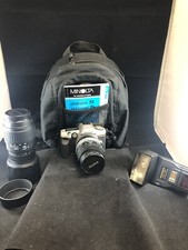 Minolta Maxxum 5 35mm camera with Lens', bag and flash