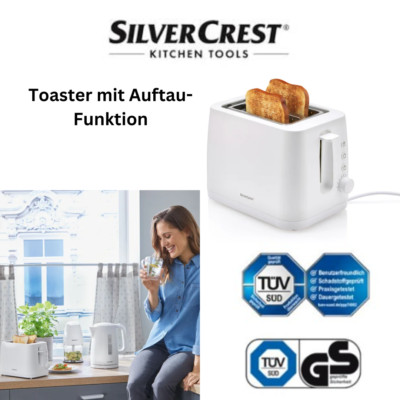 SILVERCREST  KITCHEN TOOLS Toaster STK 870 B2 mit Auftau-Funktion Toast NEU OVP