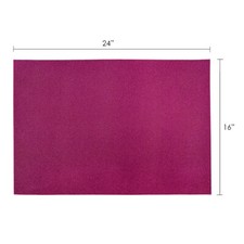 Mega Crafts - 16" x 24" Metallic Glitter EVA Foam Sheets - Fuchsia, 6PCS