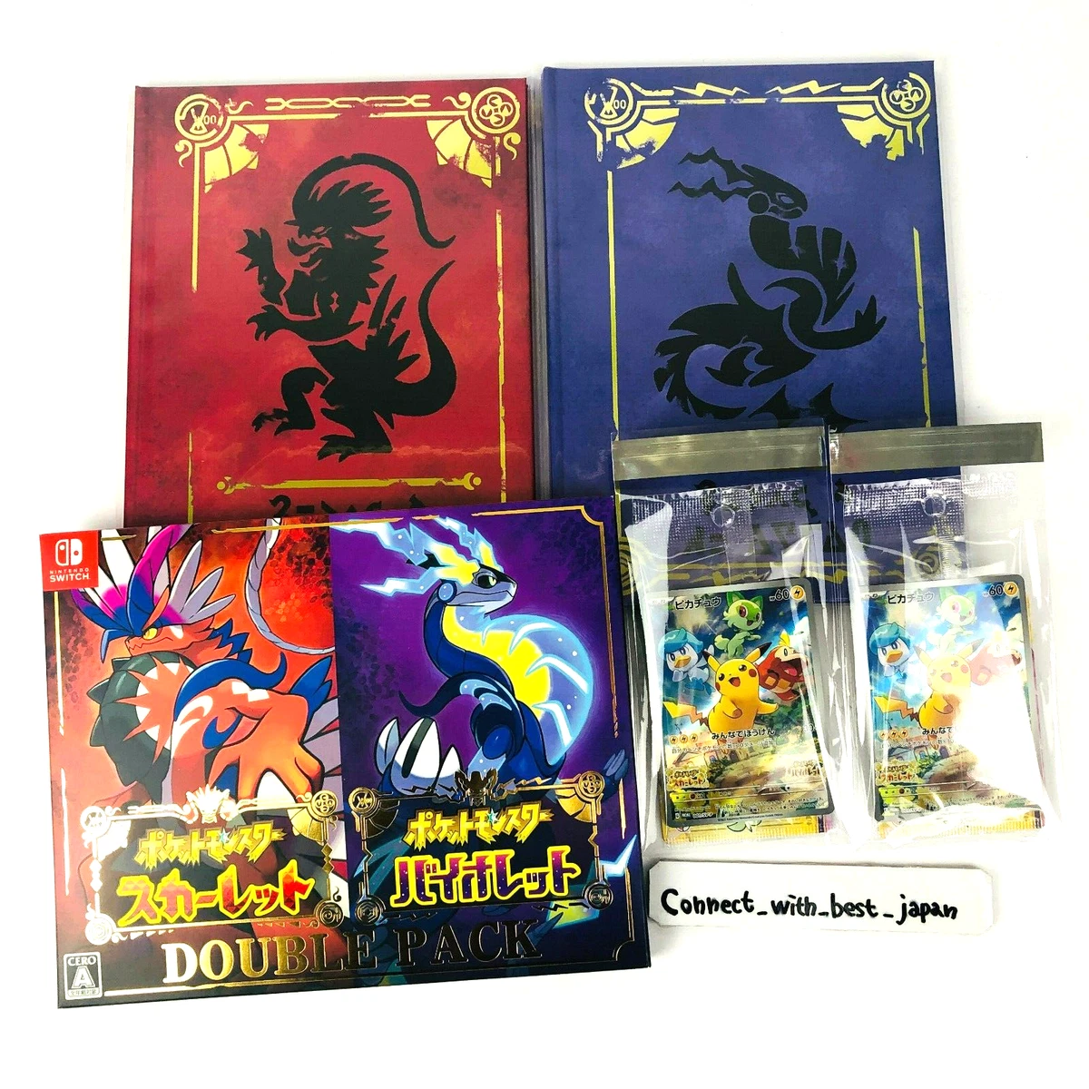 Nintendo Switch Pokemon Scarlet Violet Double Pack Artbook Pikachu